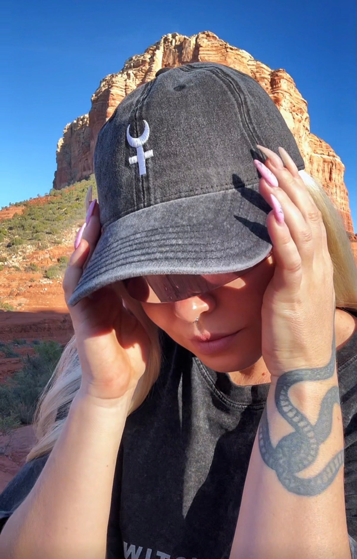 LUNAR CROSS Distressed Vintage Cotton Twill Cap (THIS MONTH ONLY!)